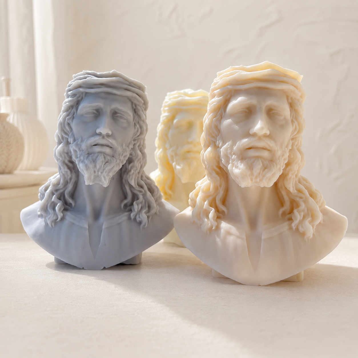 Jesus Bust Candle 6x3 inches