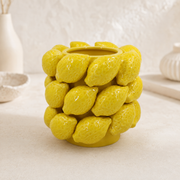 Lemon Ceramic Vase 6.1x6.3 inches
