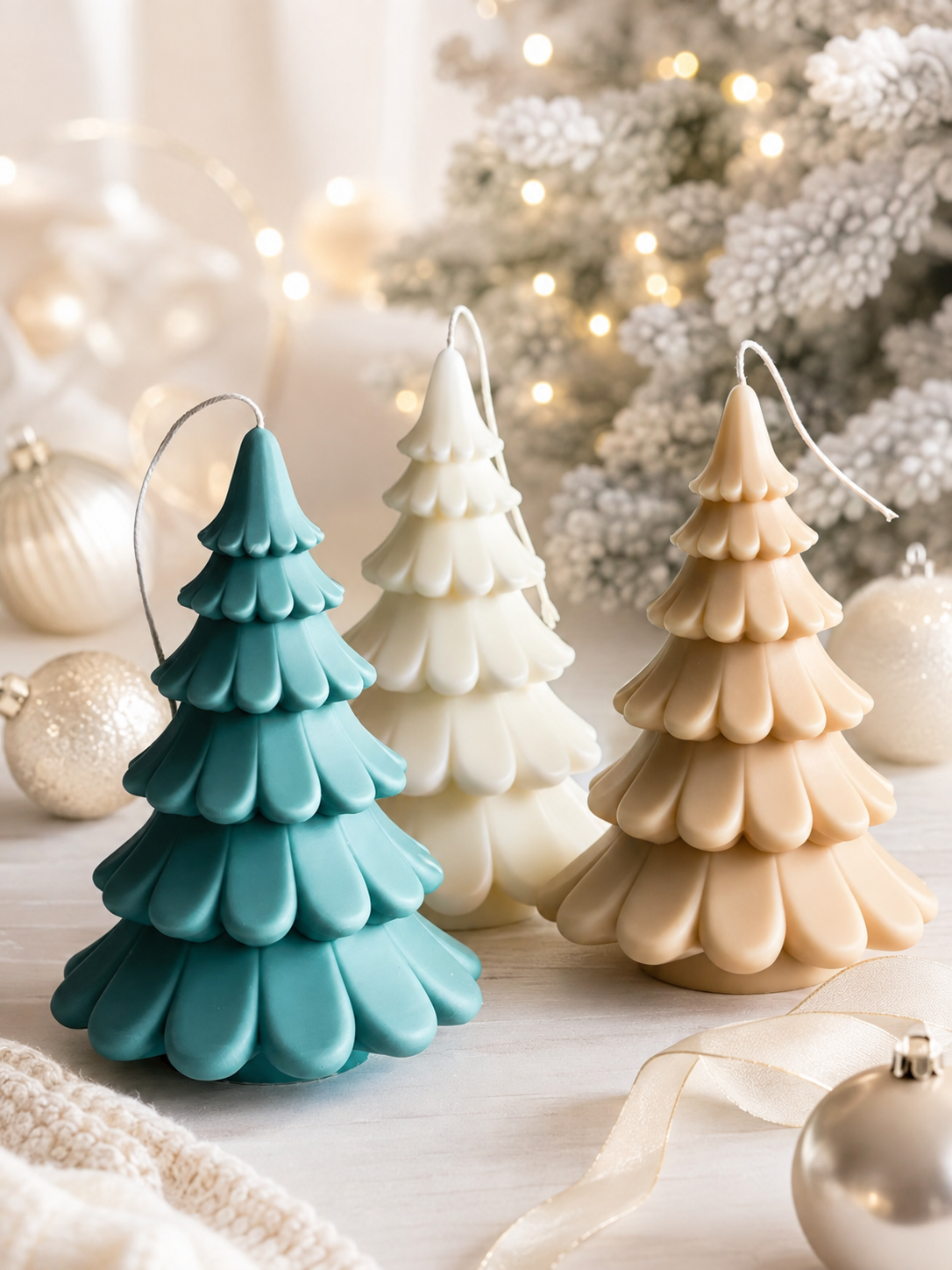 Huge Christmas Tree Candle handmade soy candle - Agaboo Candles