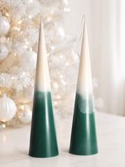Ombre Huge Christmas Tree Candle handmade soy candle - Agaboo Candles