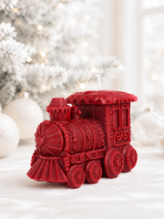 Christmas Train Candle handmade soy candle - Agaboo Candles