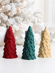 Large Christmas Tree Candle handmade soy candle - Agaboo Candles