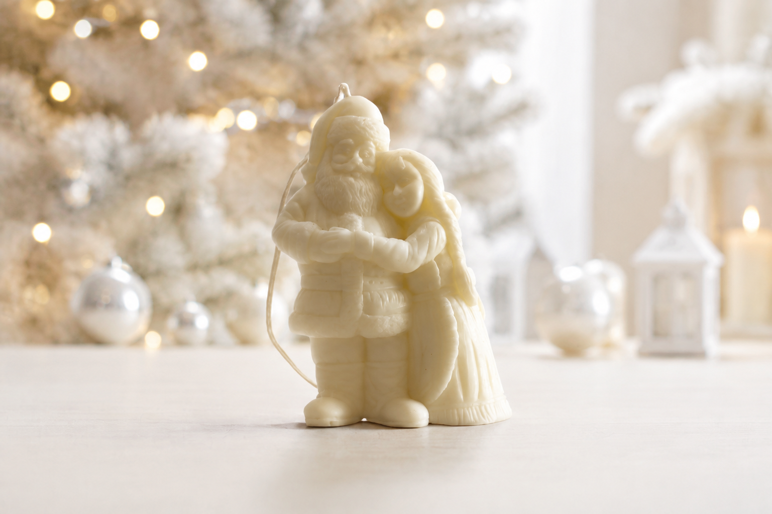 Mr and Mrs Santa Candle handmade soy candle - Agaboo Candles