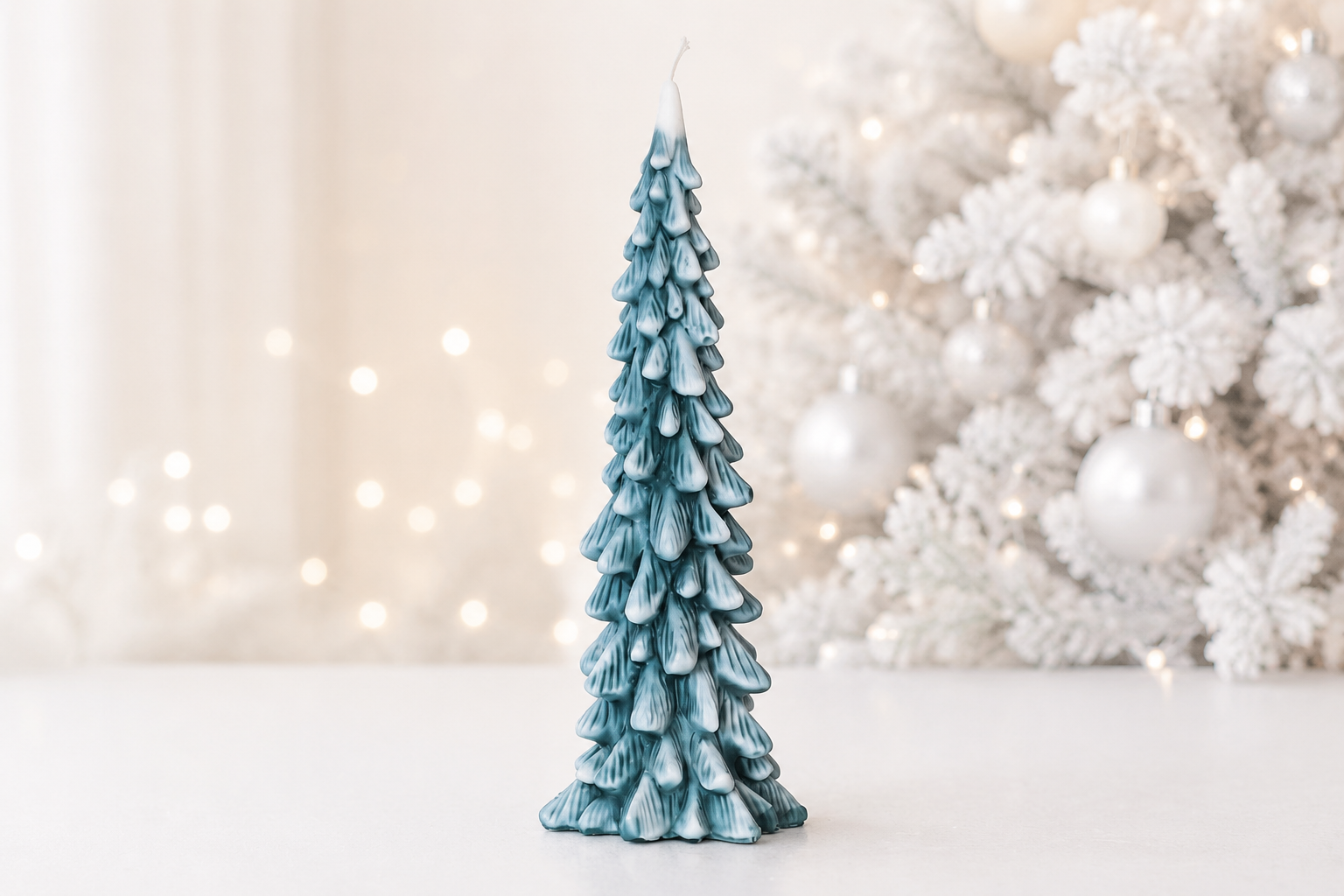 Ombre Christmas Tree Candle handmade soy candle - Agaboo Candles