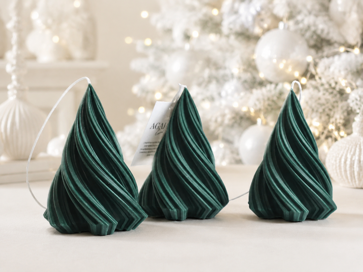 Wavy Tree Candle handmade soy candle - Agaboo Candles