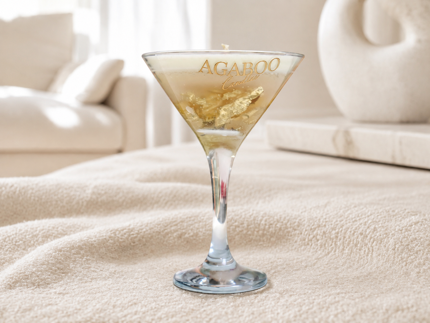 Martini Glass Candle