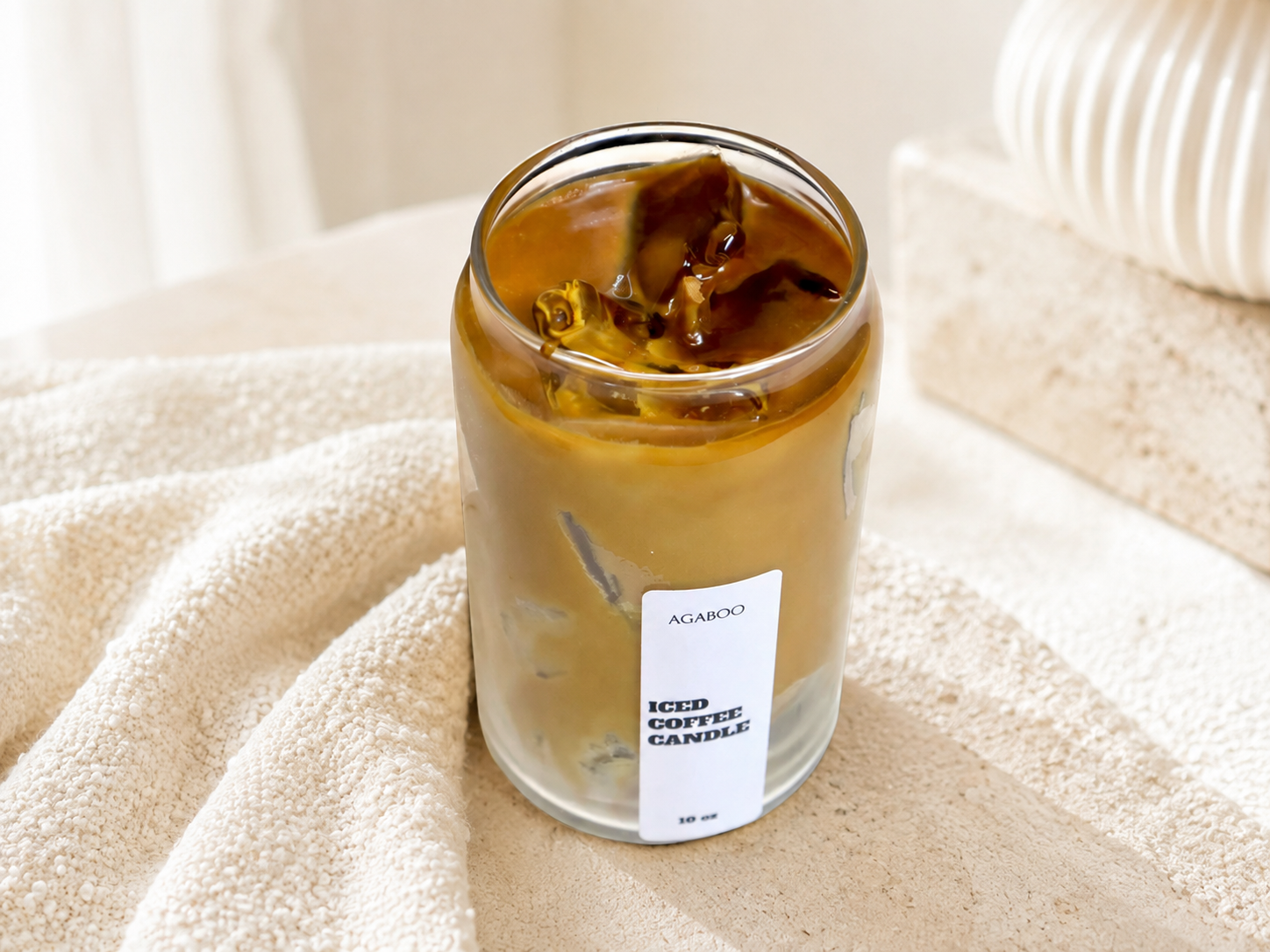 Large Iced Coffee Candle 5.5x3 inches 13.5 fl.oz