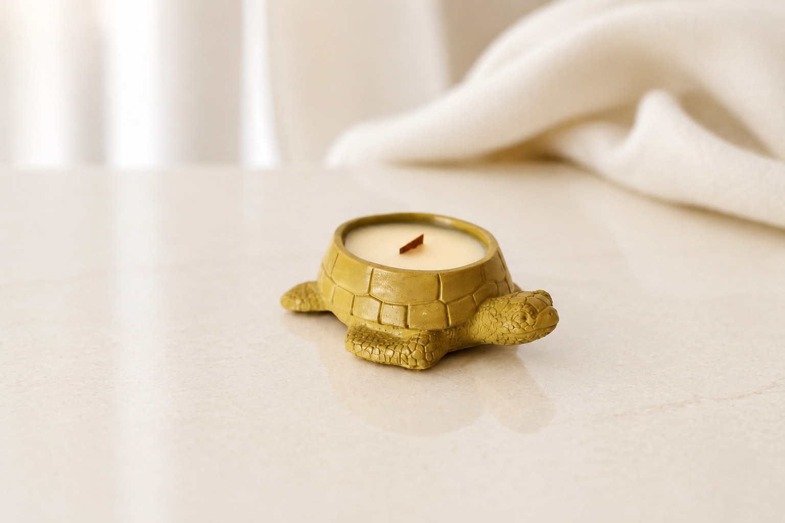 Turtle-Shaped Candle