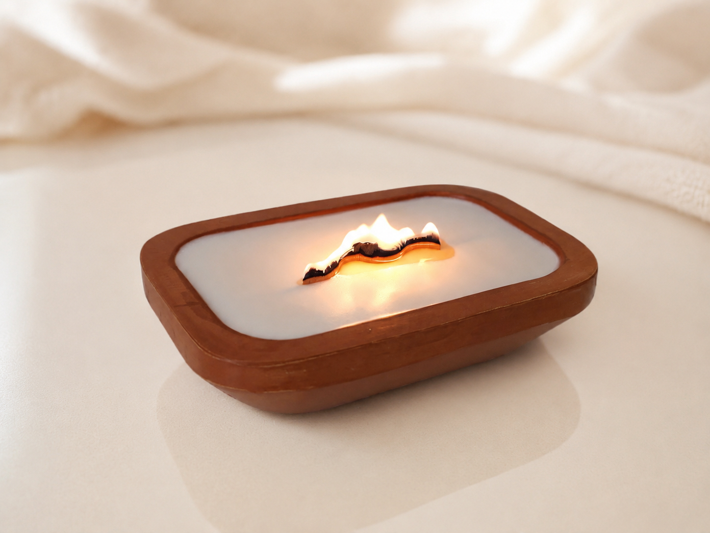 Luxury Wooden Bowl Candle