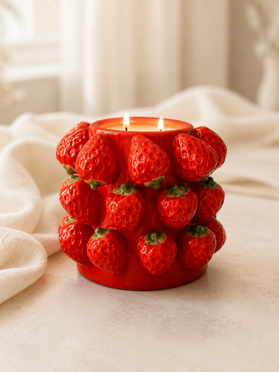 Strawberry Candle Bowl