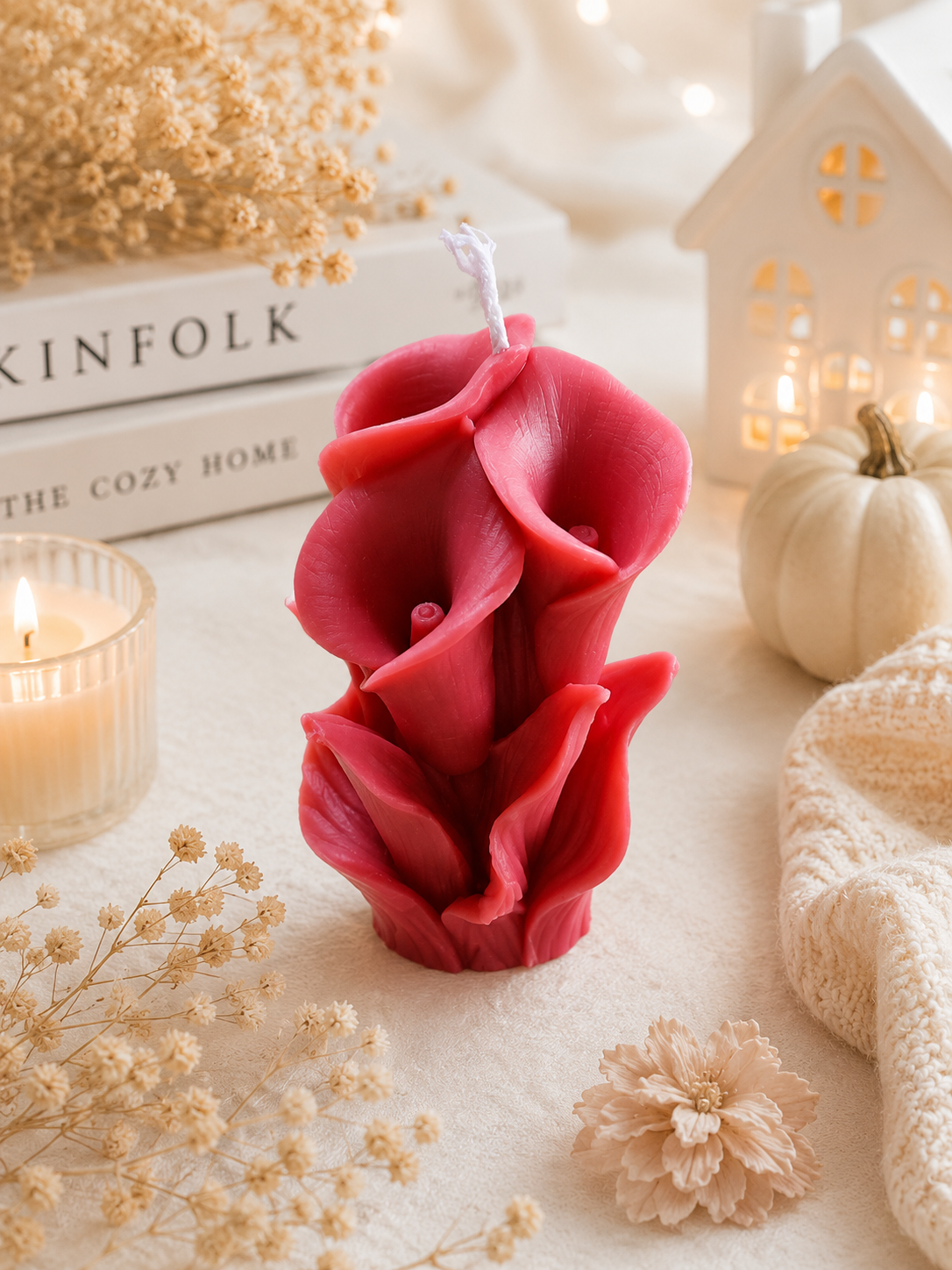 Calla Lily Soy Candle handmade soy candle - Agaboo Candles