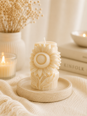 Sunflower Candle 3.75x2 inches
