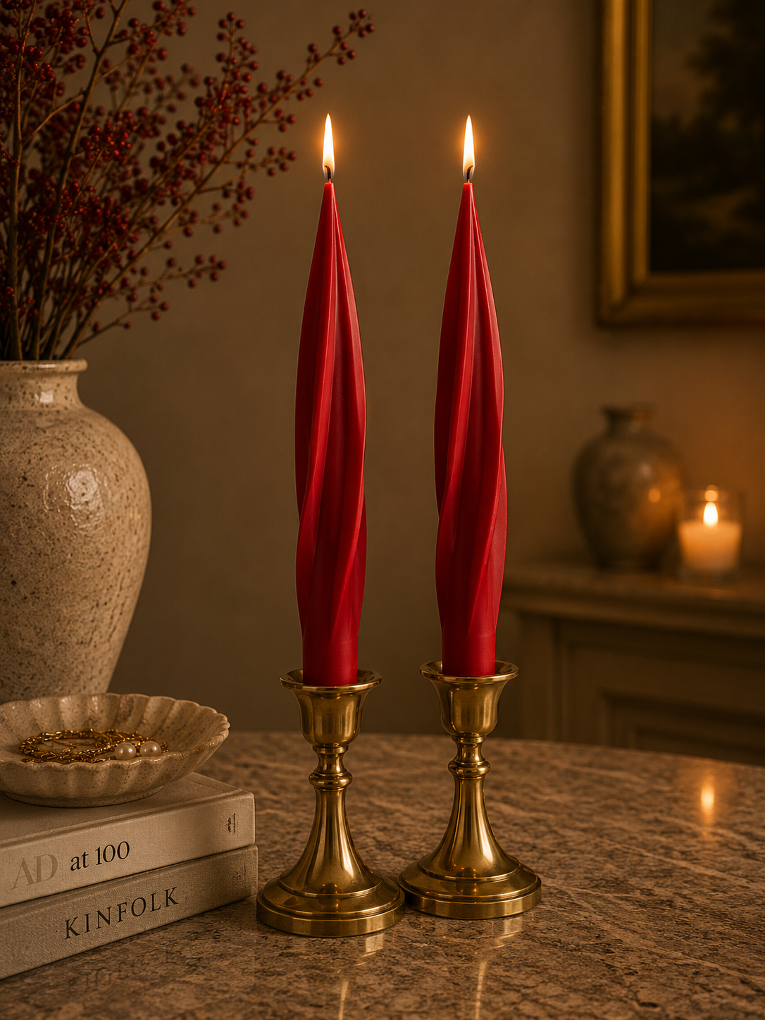 Spiral Taper Candle