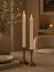 High Ribbed Pillar Candle 10.5x1 1/3 inches