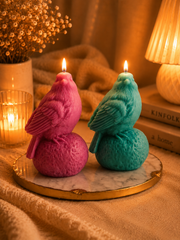 Sitting on Stone Bird Candle