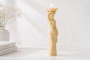 Caryatid Candle Greek 7.5x1.5 inches