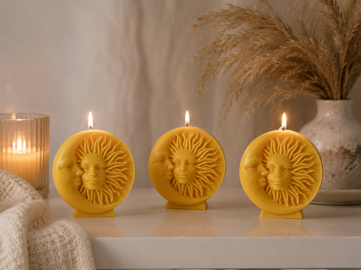Sun and Moon Candle