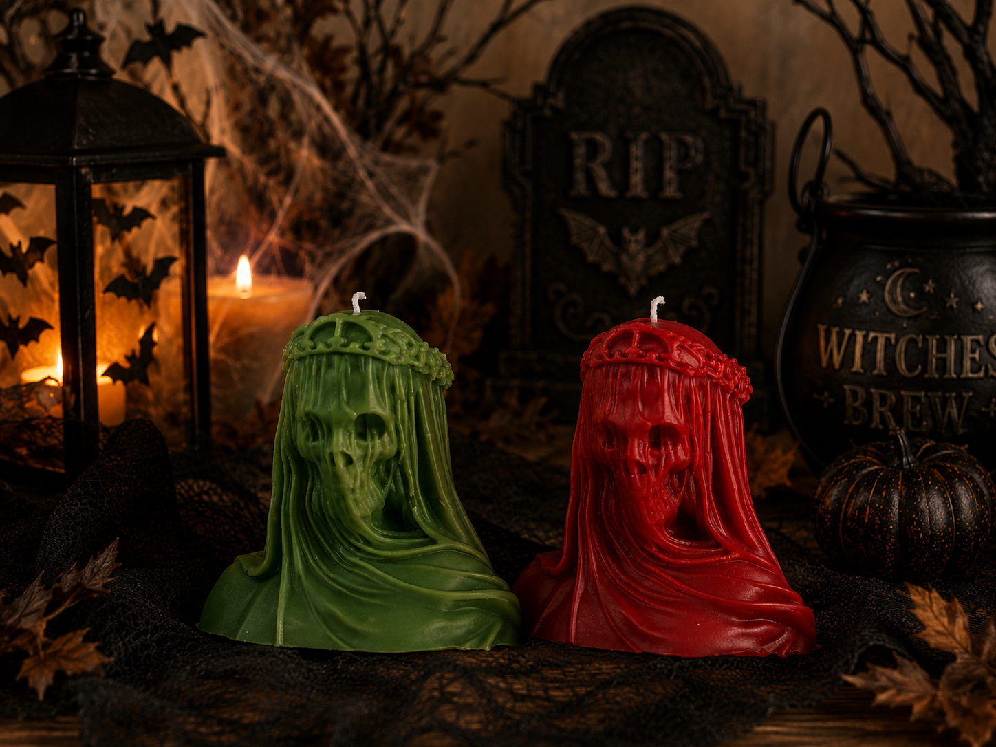 Small Veiled death Candle
