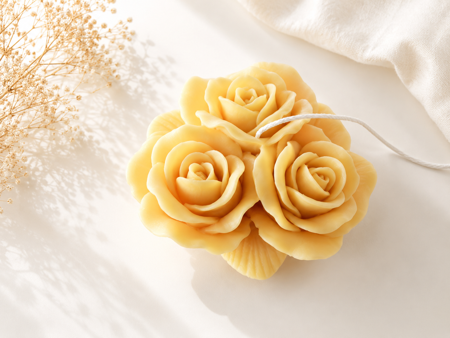 Trio Rose Candle