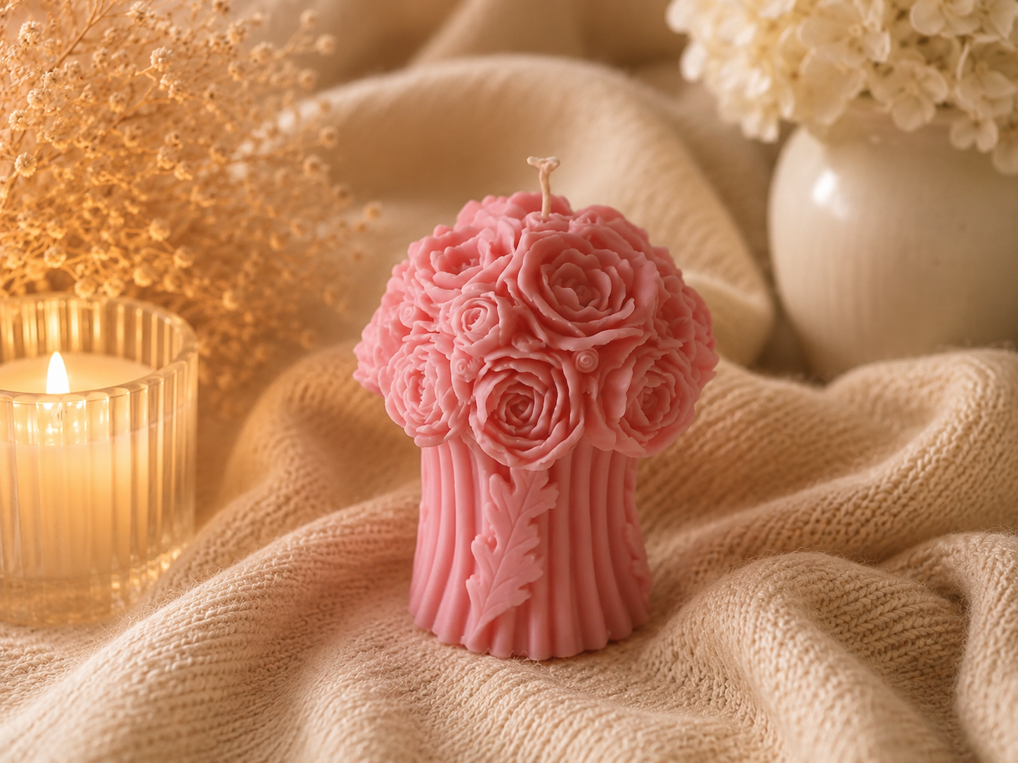 Peony Bouquet Candle