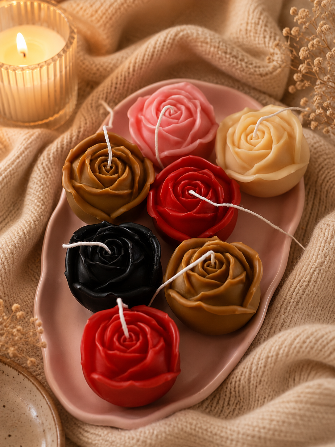 Rose Shaped Candle