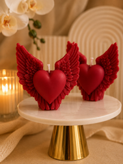 Heart Wing Candle 4.5x4.5 inches