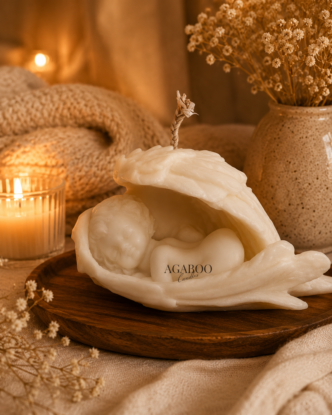 Sleeping Angel Candle
