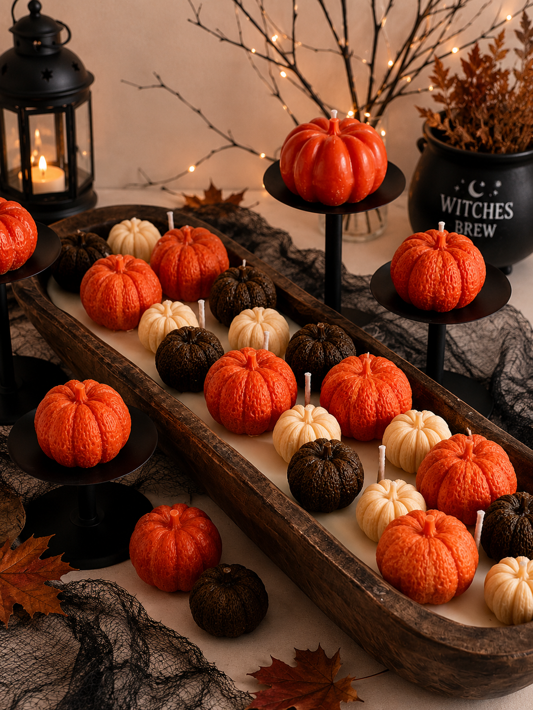 HUGE Pumpkin Candle 2x19.5 inches 28 fl.oz