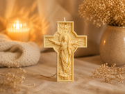 Jesus Statue Candle 5.5x4 inches
