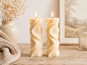 Swirl Pillar Candle