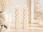 Boho Rainbow Twist Candle 7.5x1.5 inches