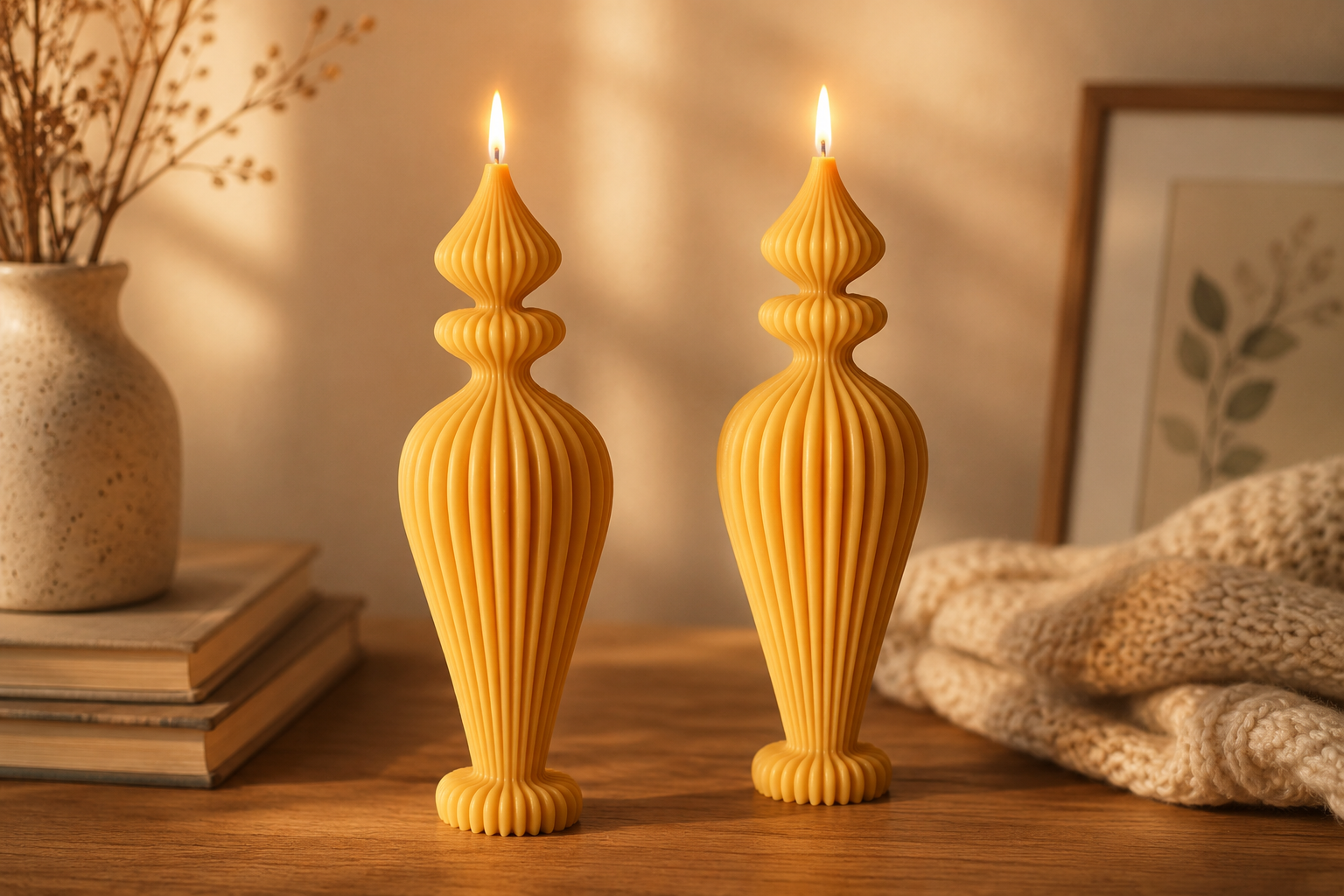 Stylish Irregular Pillar Candle