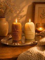 Knitting Yarn Candle 4.5x2 inches