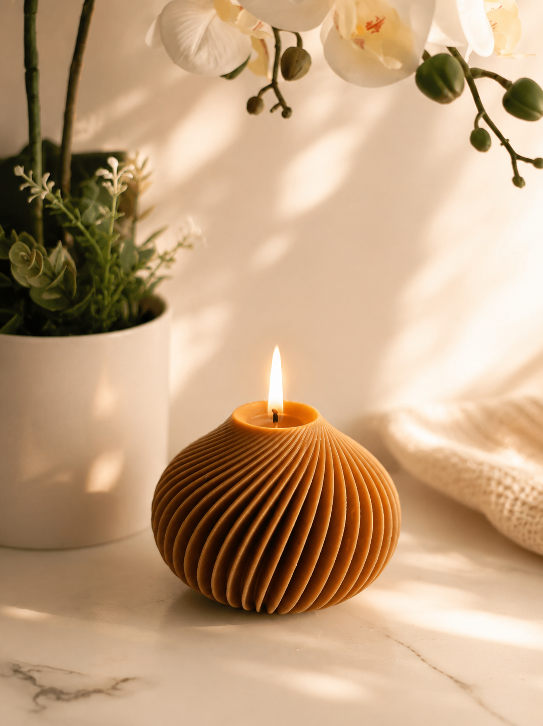 Spiral Ball Candle