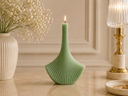 Ginkgo Leaf Candle 8.25x6 inches