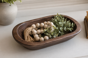 Rustic Wooden Dough Bowl