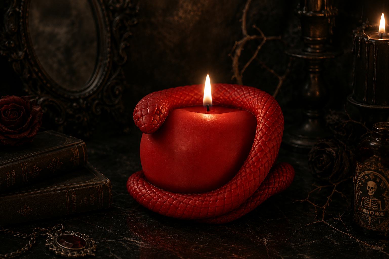Snake Apple Candle