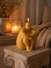 Small Sitting Lady Candle