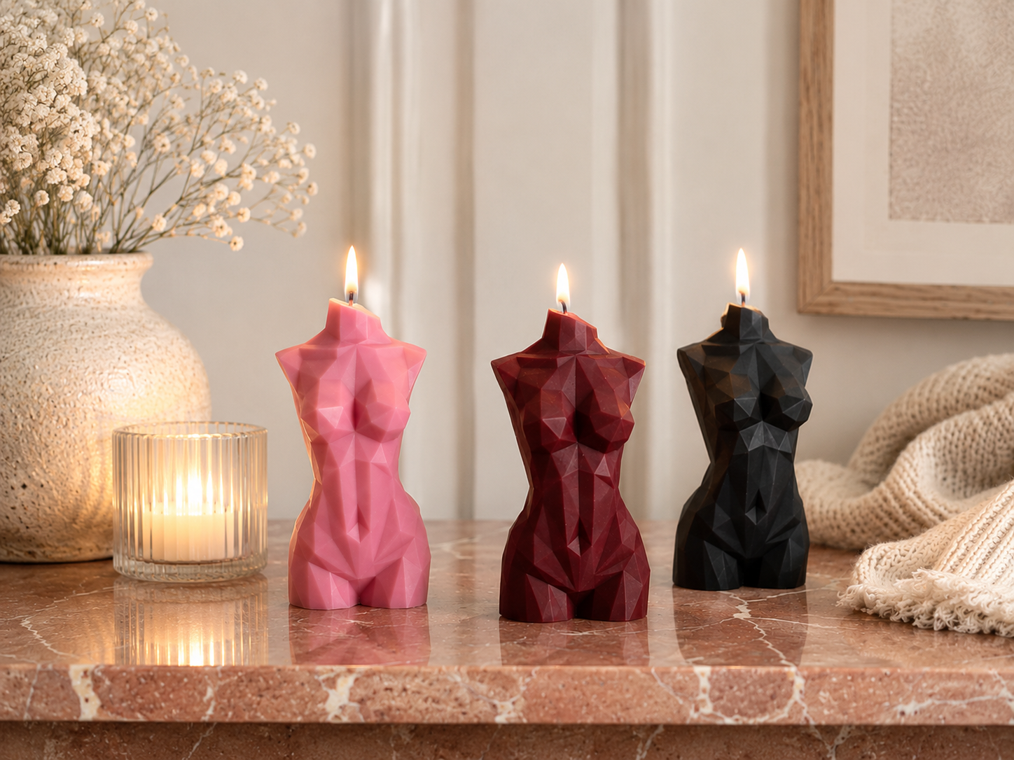 Small Female Body Candle