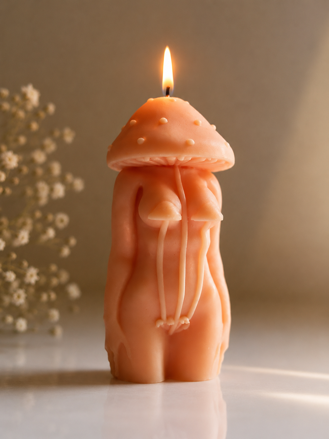 Mushroom Lady Candle