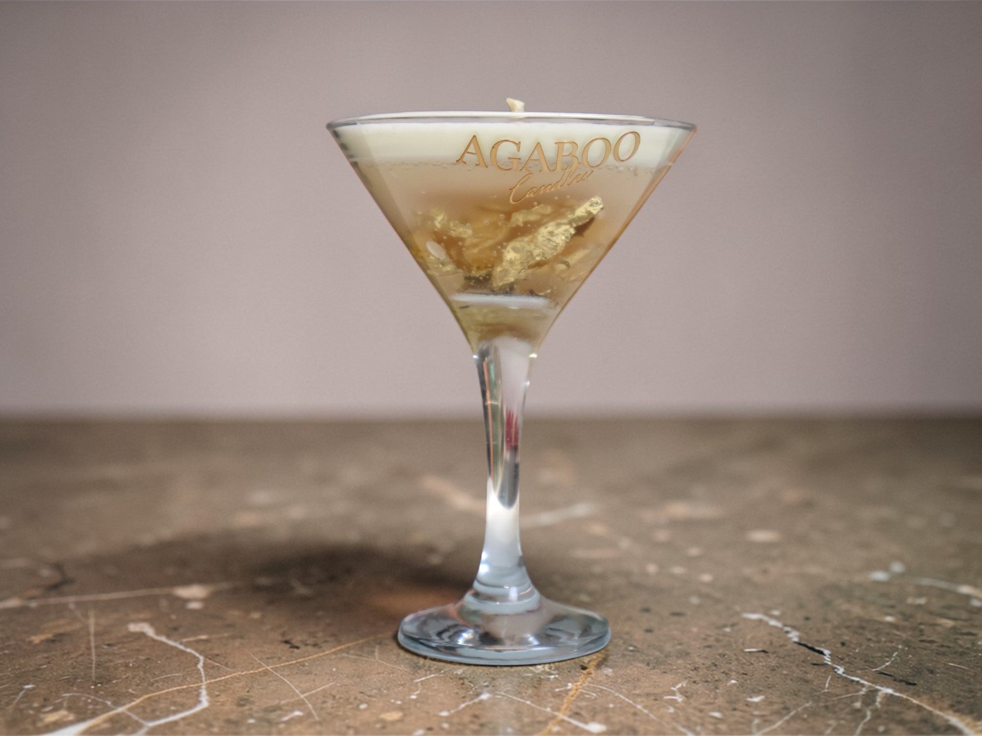 Martini Glass Candle
