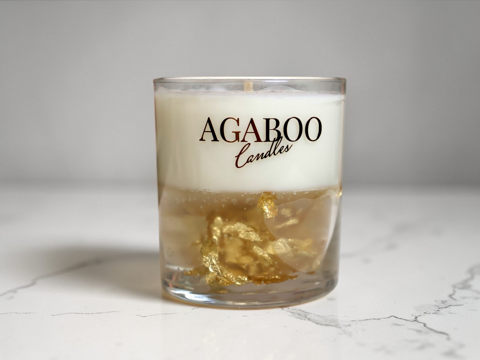 Gold Leaf Candle