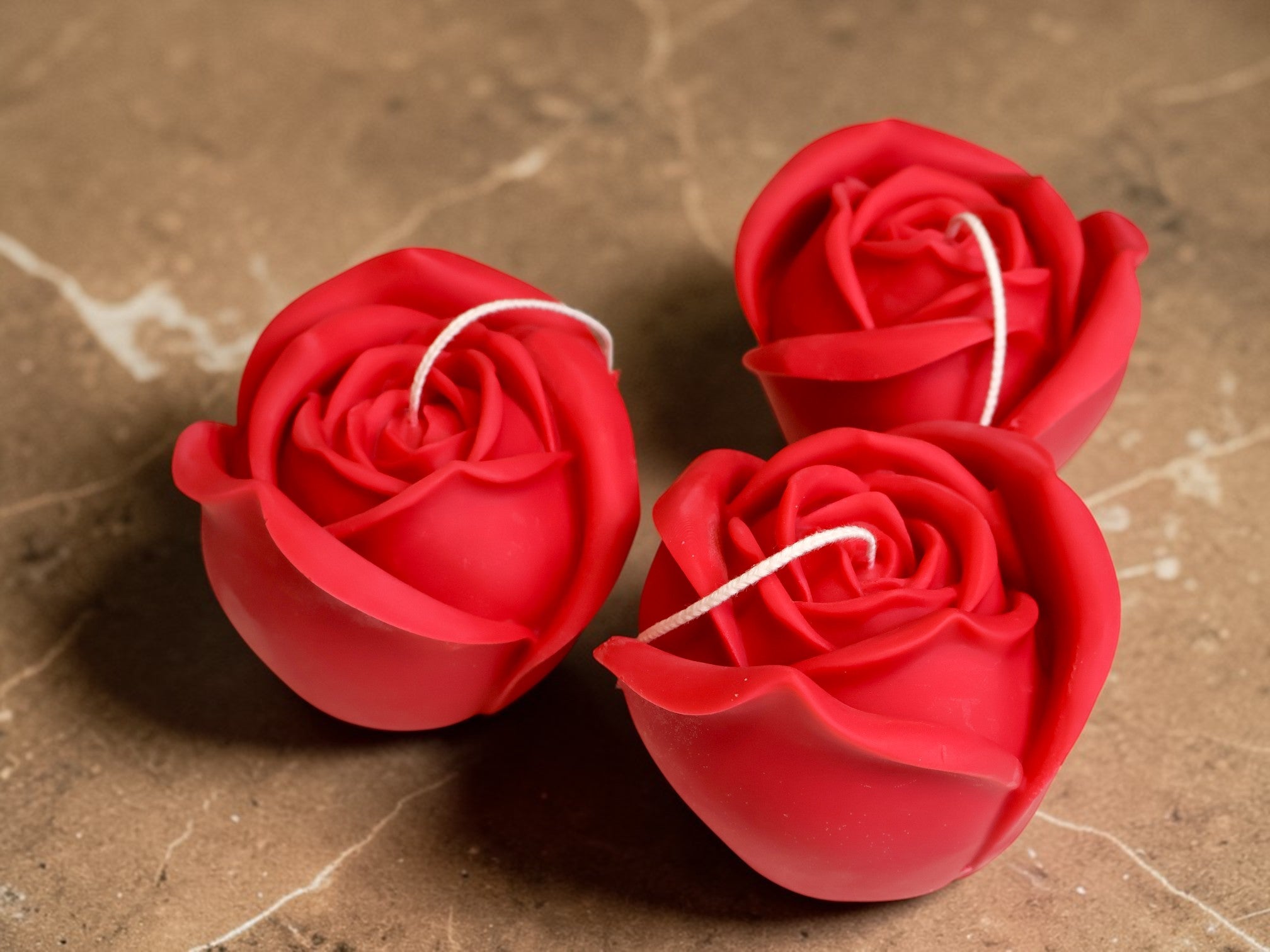 Medium Rose Shaped Candle