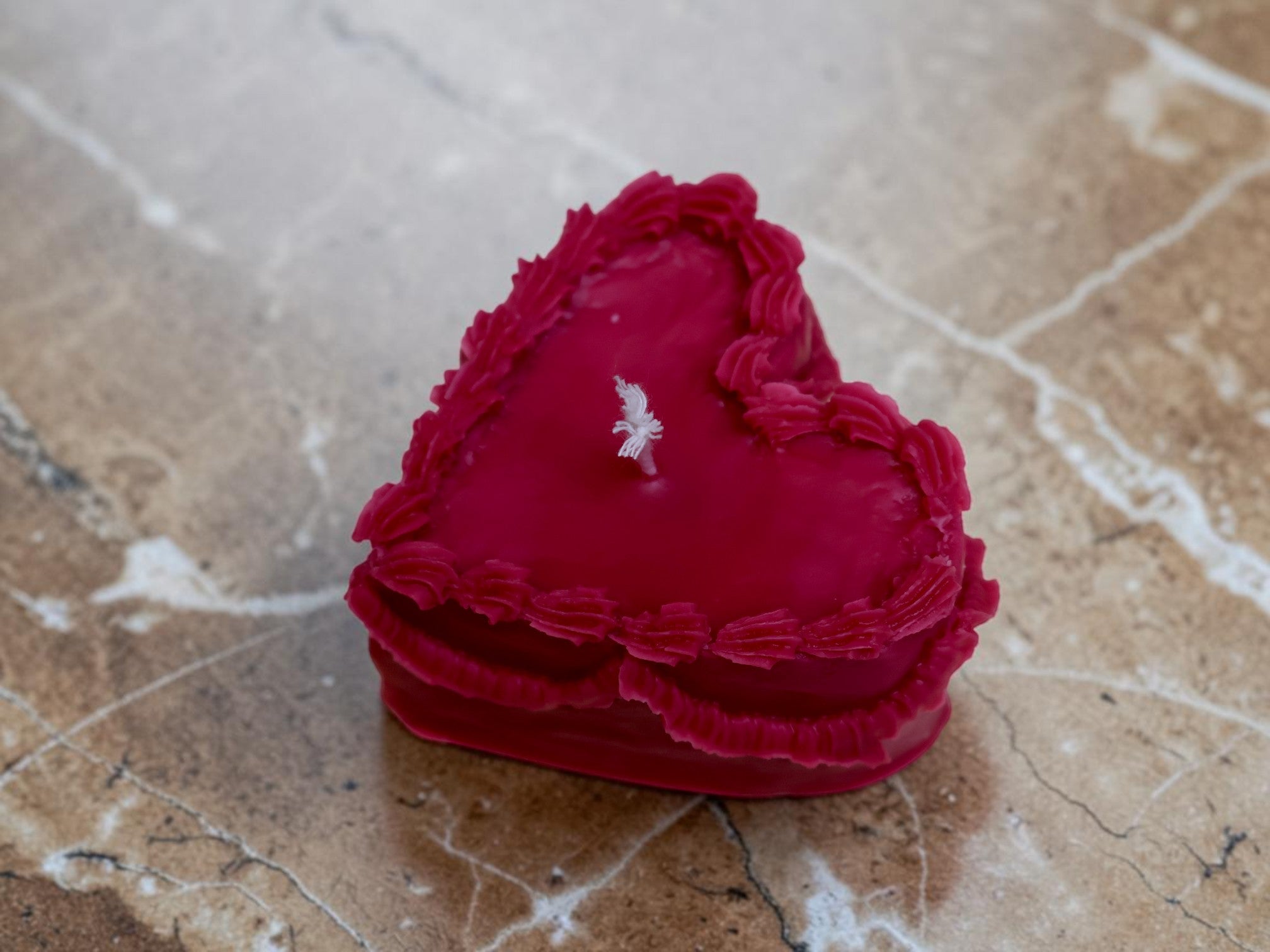Heart Cake Candle
