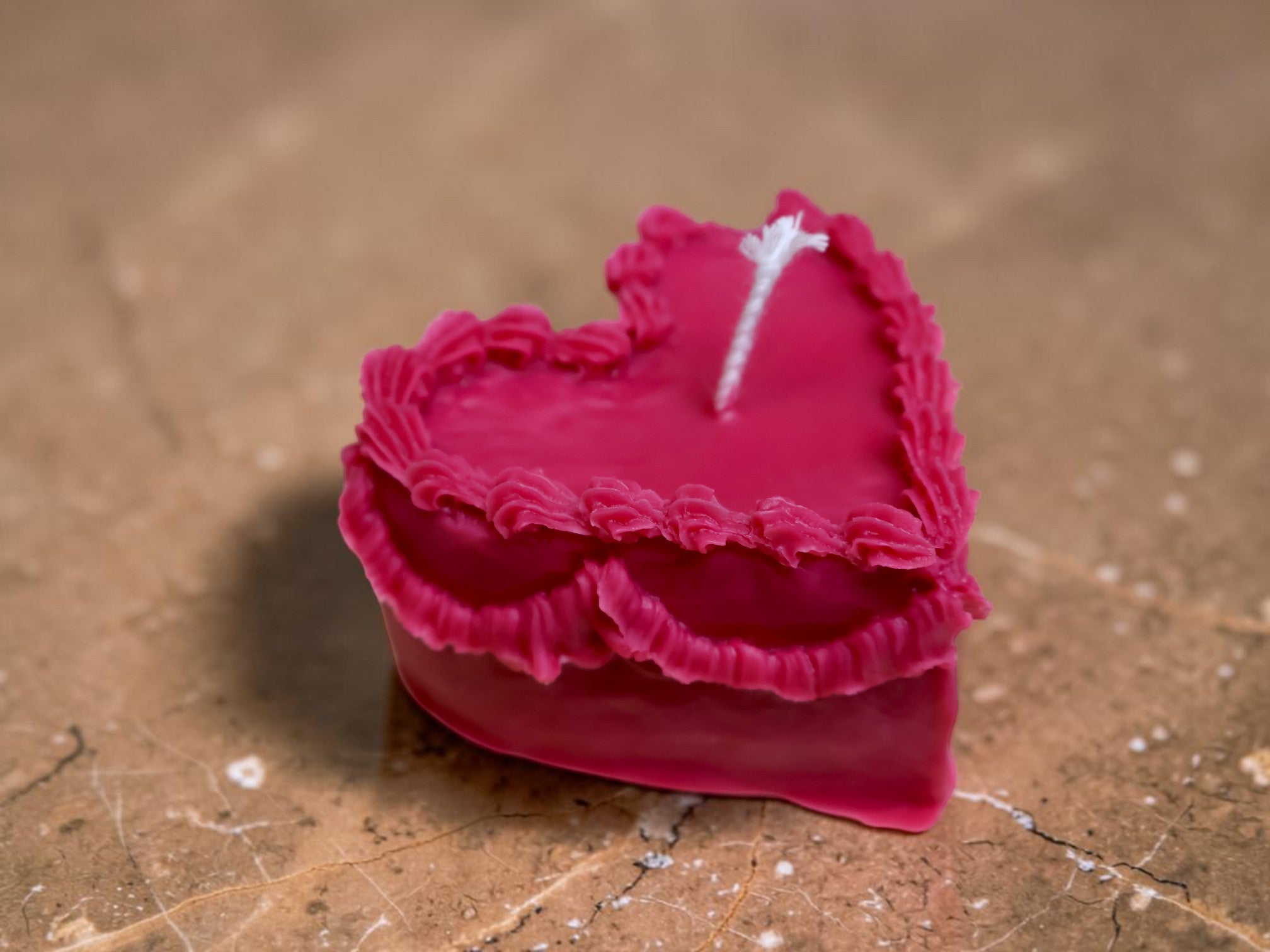 Heart Cake Candle