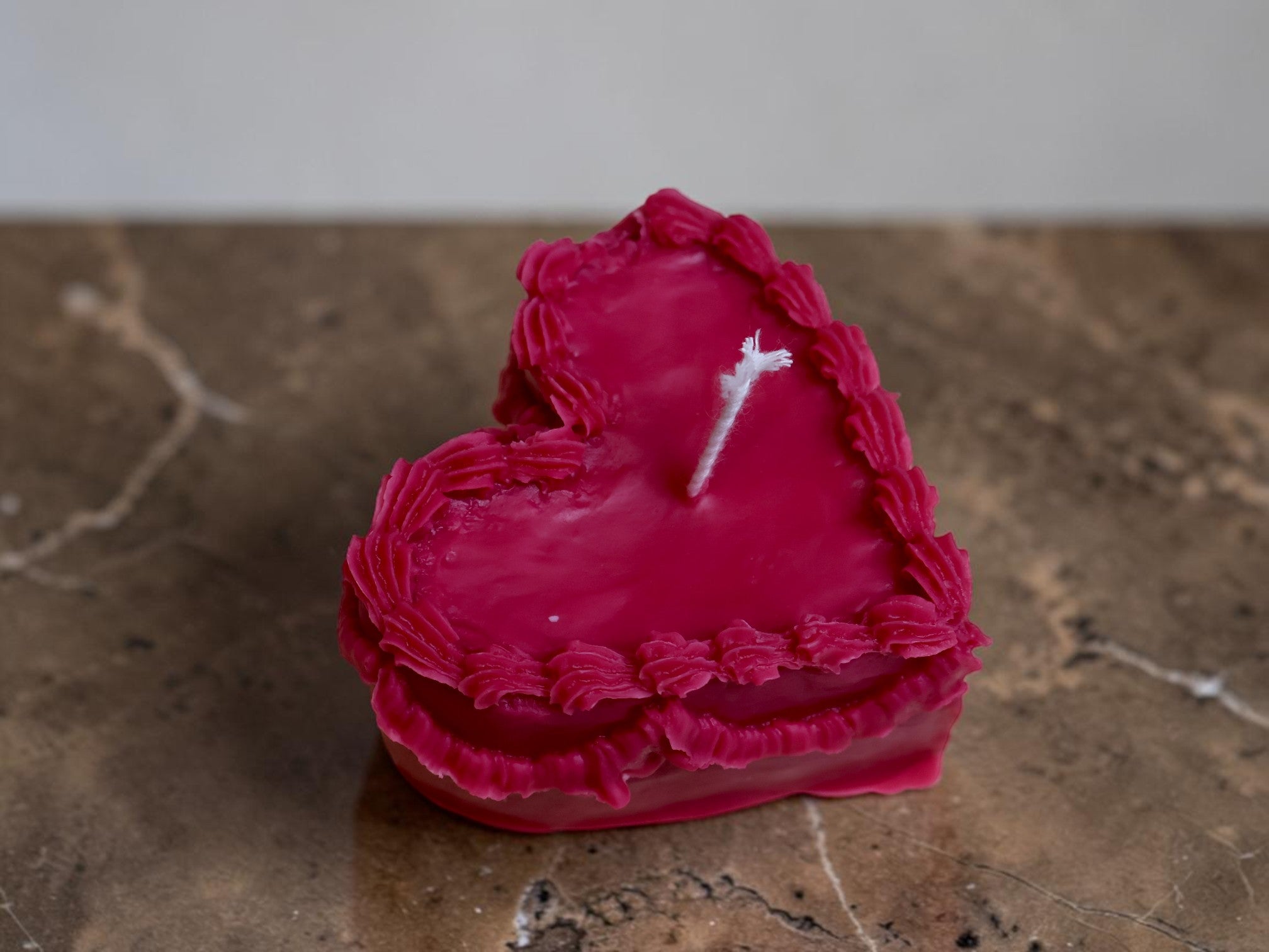 Heart Cake Candle