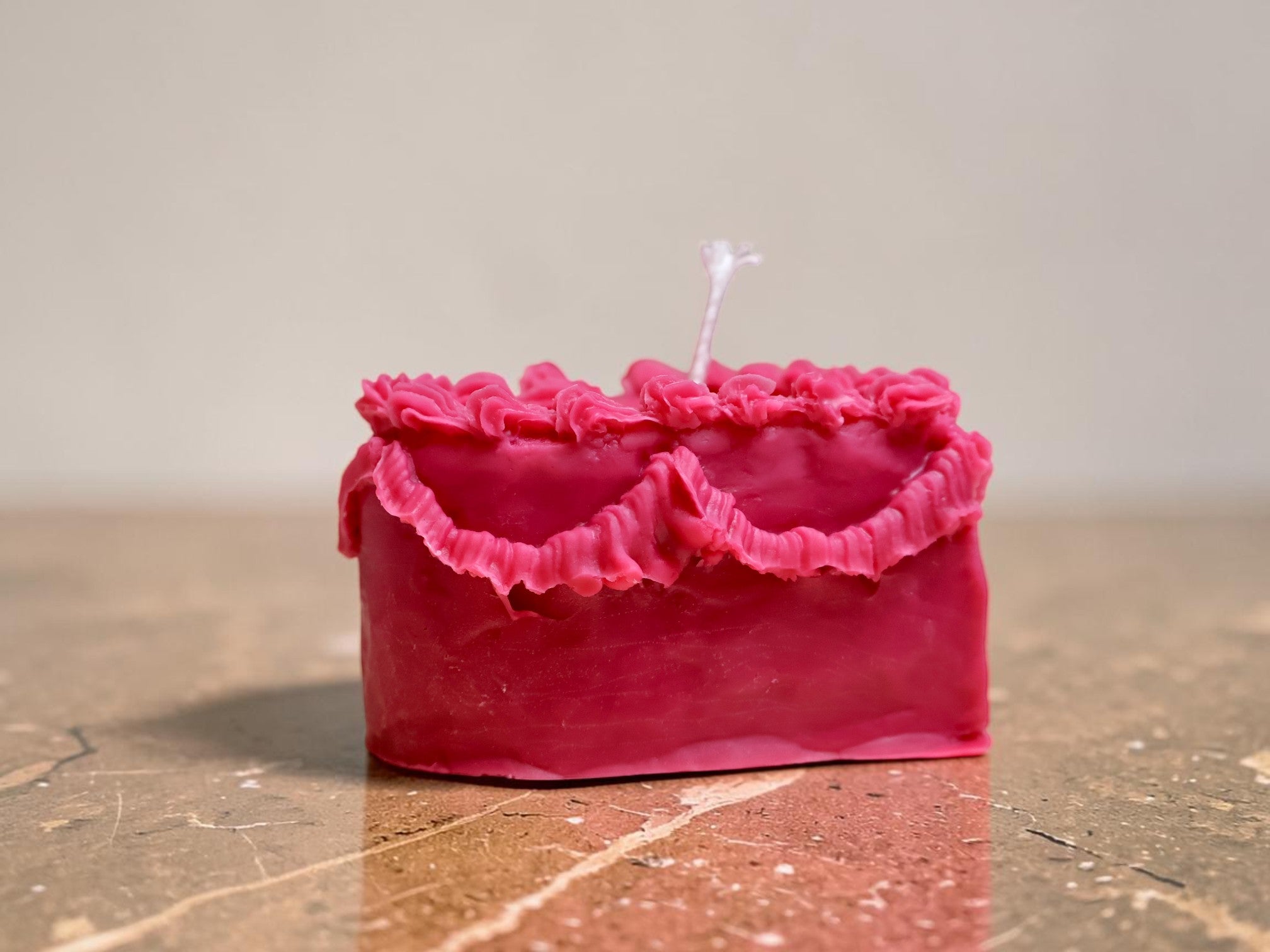 Heart Cake Candle