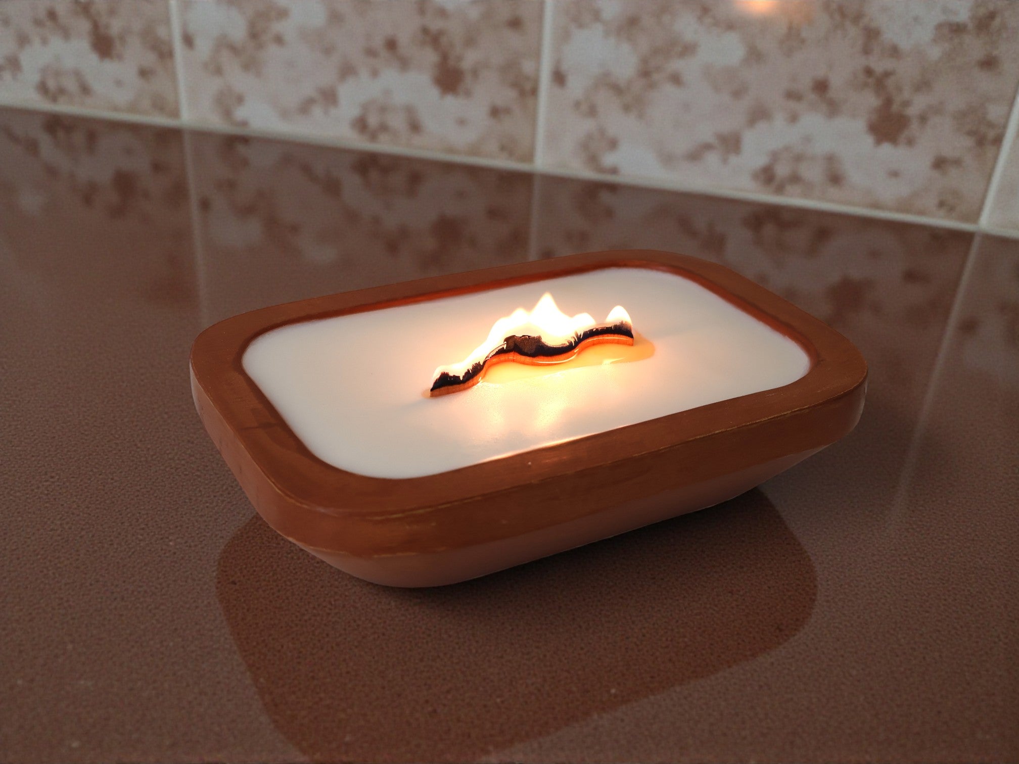 Luxury Wooden Bowl Candle