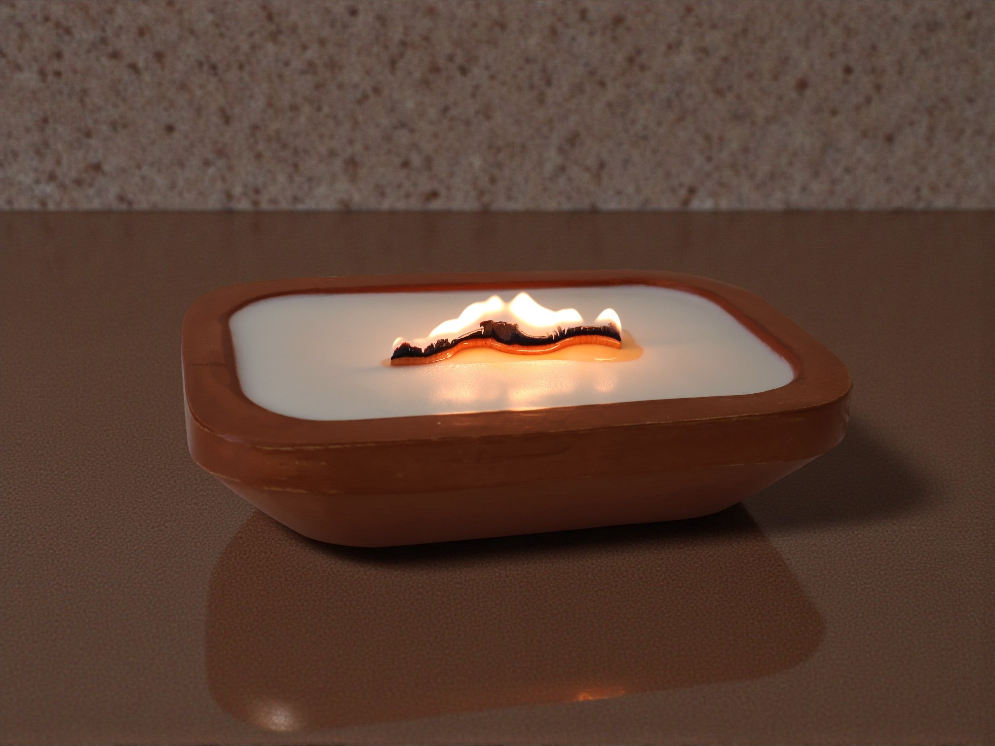 Luxury Wooden Bowl Candle