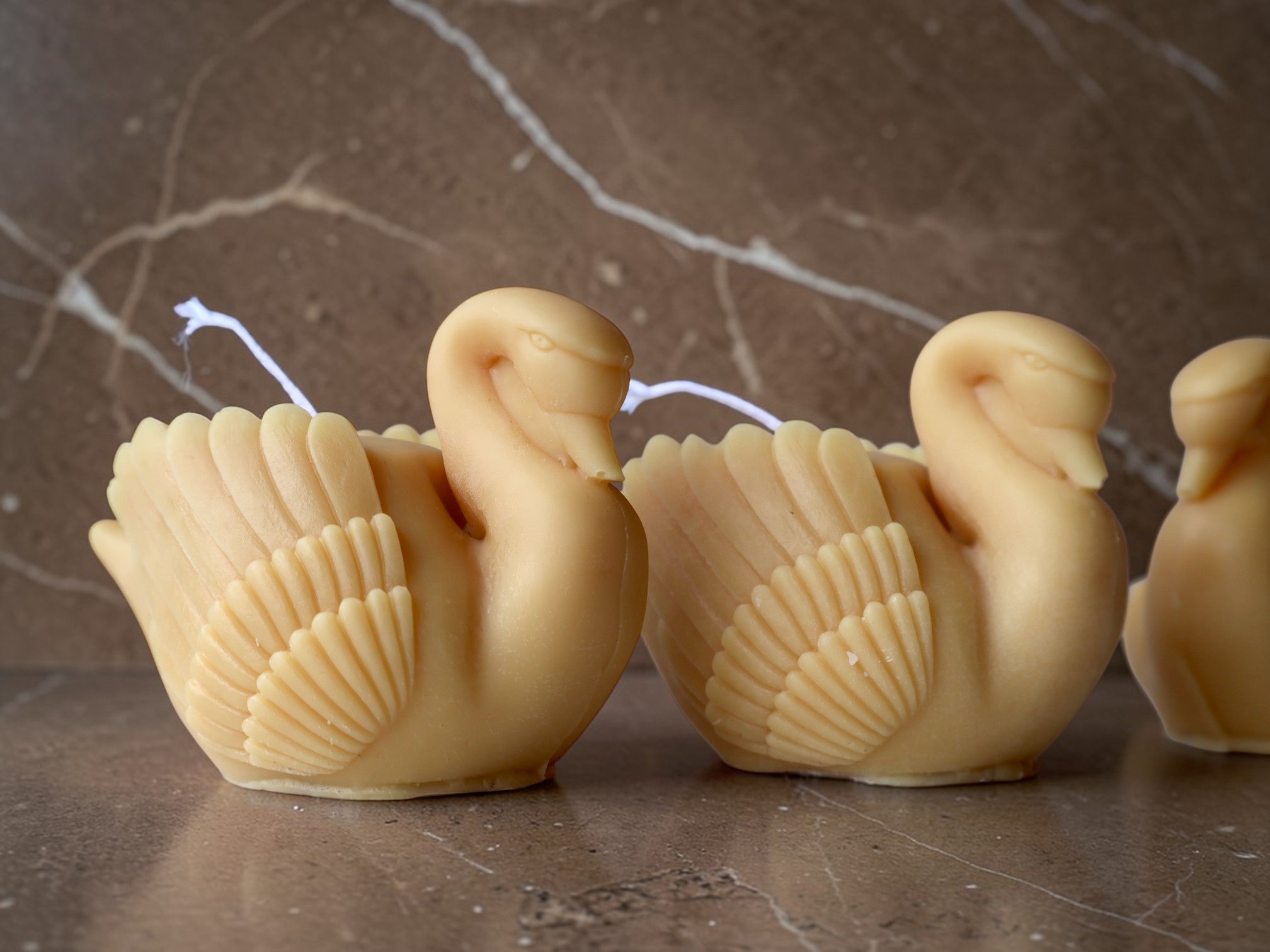 Swan Figurine Candle